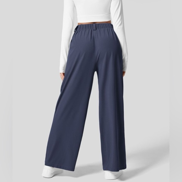 HALARA Navy Wide Leg Pants - Picture 2 of 14